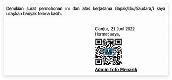 Contoh Barcode Tanda Tangan